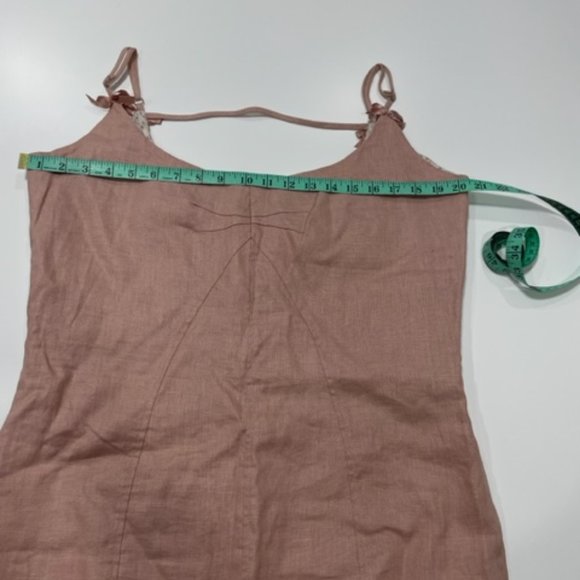 BIANCA NYGARD | Soft Pink 100% Linen Fully Lined Dress ~ BNWOT ~ Size 14 - Picture 5 of 16